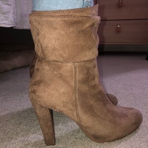 Suede booties